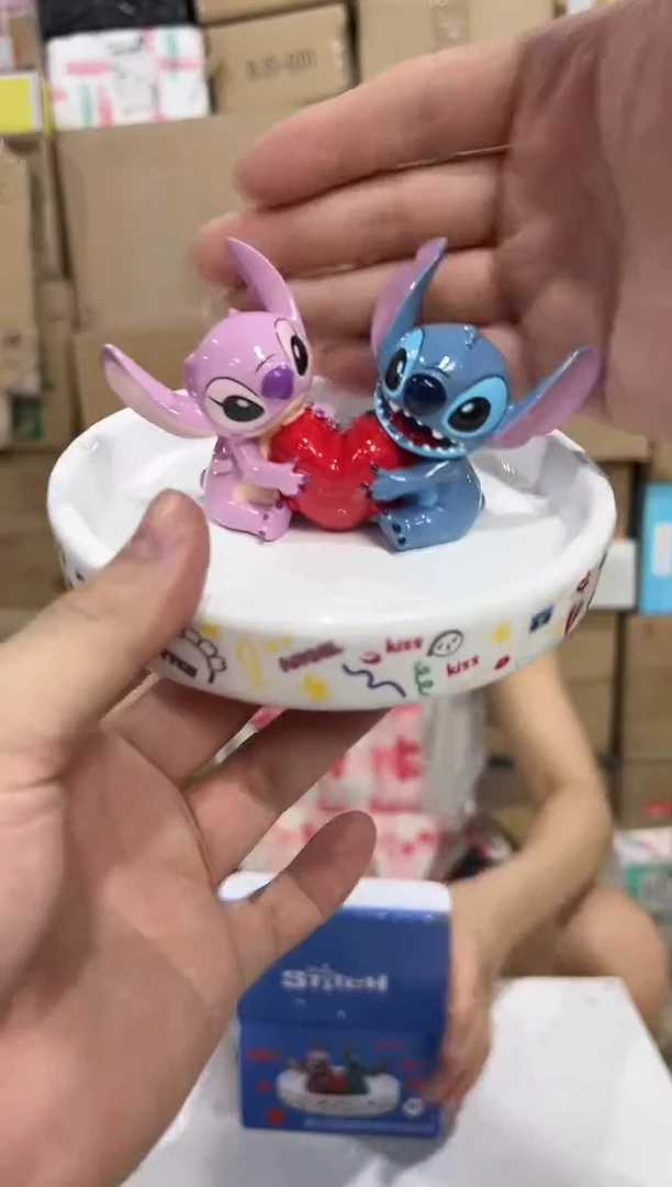 瓷片原盒史迪仔安琪首饰盘