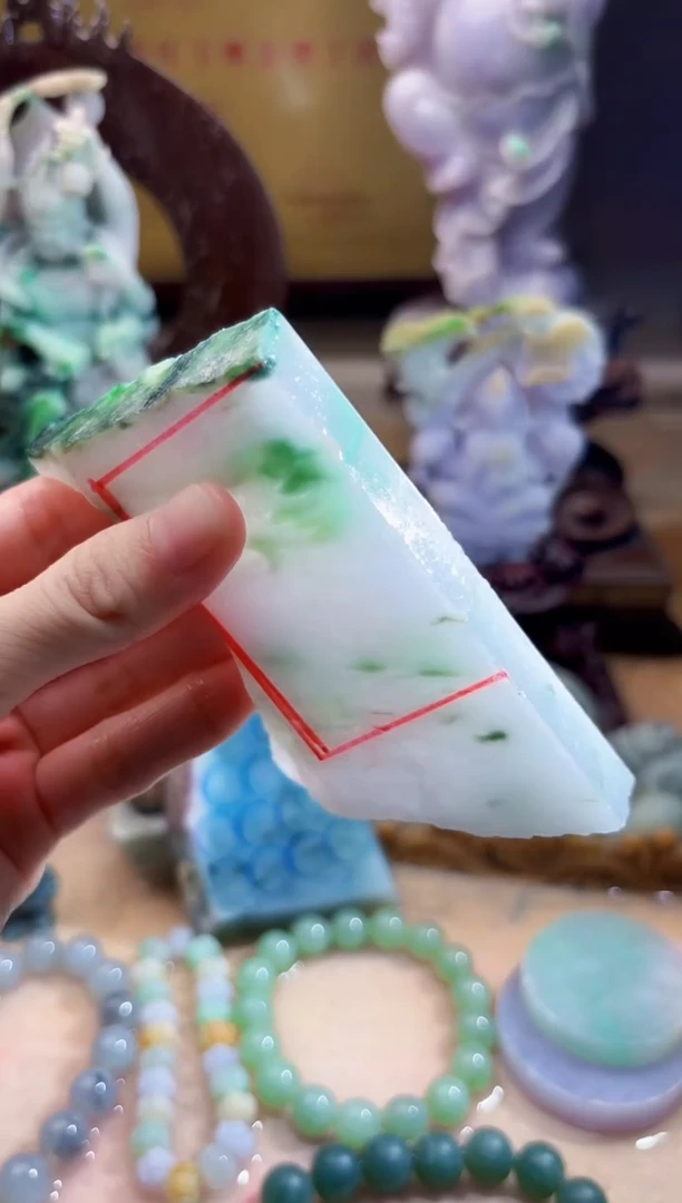 未镶嵌挂件翡翠自**翔A货柠优6648