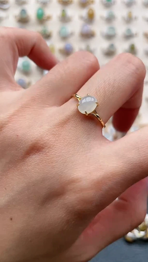 【闪购商品】翡翠戒指银S925镶嵌1111