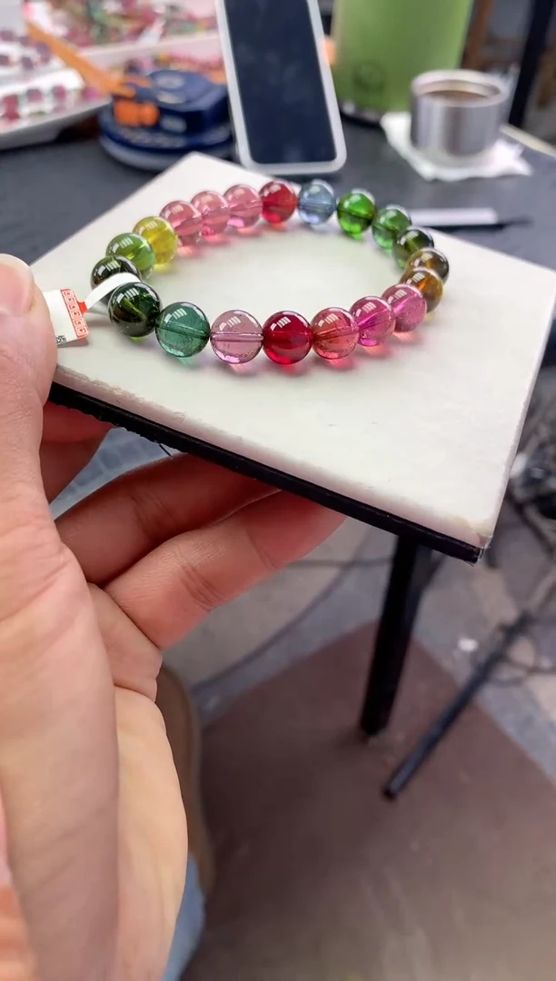 未镶嵌手串碧玺多样性发一条