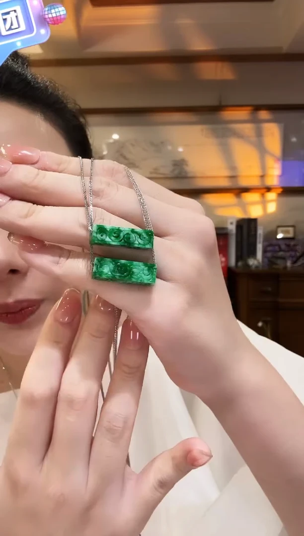 翡翠未镶嵌颈饰国风多样性发其一