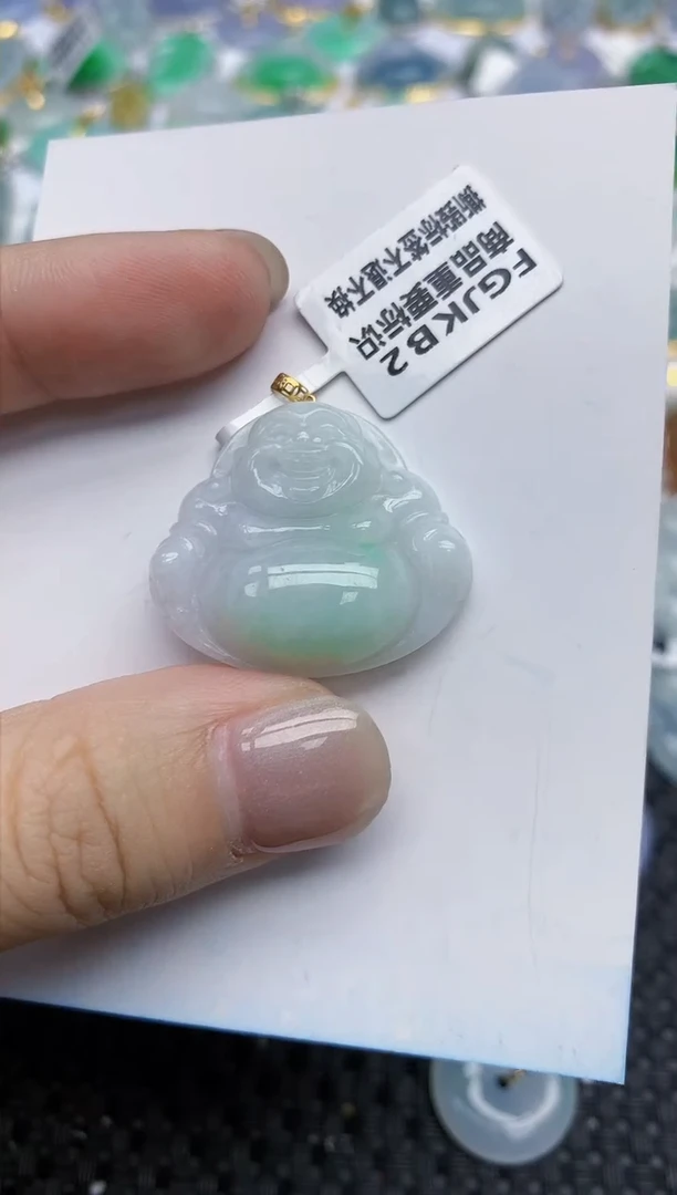 【闪购商品】翡翠颈饰18K金镶嵌天然翡翠A货