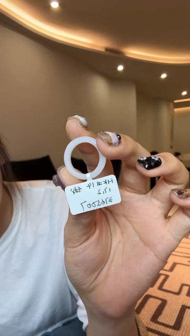 【闪购商品】和田玉戒指未镶嵌14码俄白多样性发其一