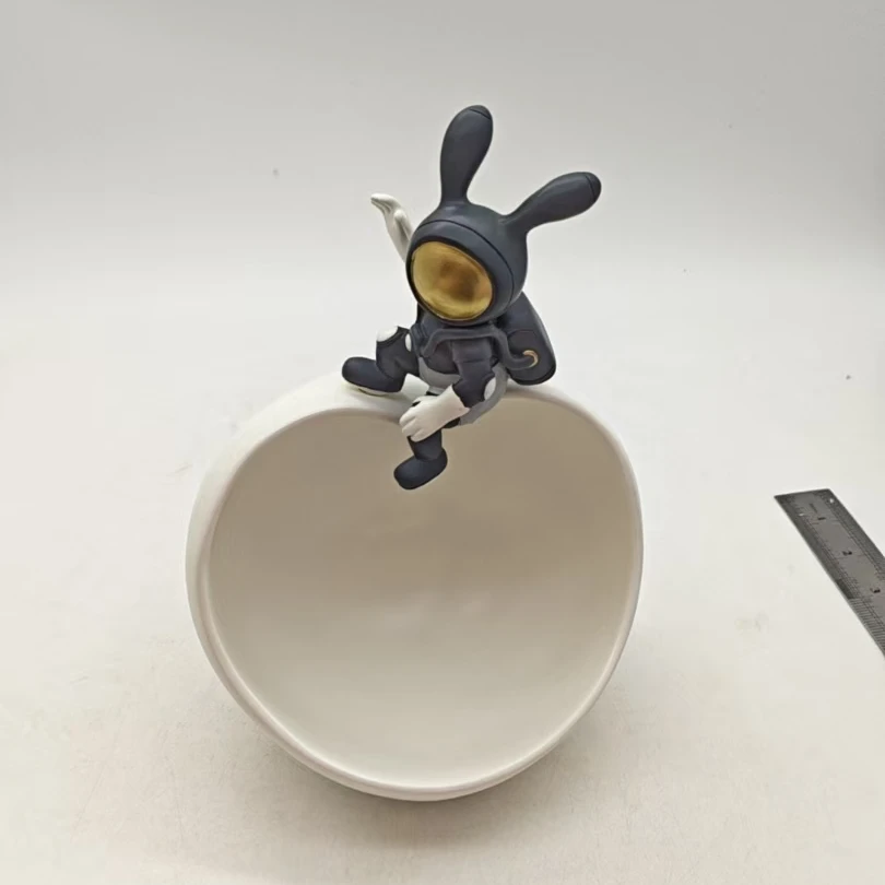 6088 兔摆件（高15）陶瓷餐具C23F