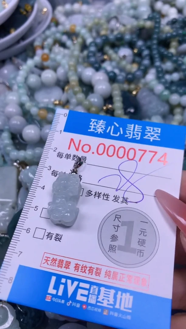 【闪购商品】翡翠颈饰未镶嵌含绳000774