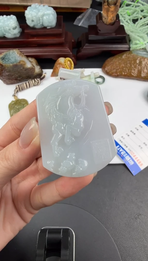 吊坠(不含链)未镶嵌翡翠翡翠饰品-116