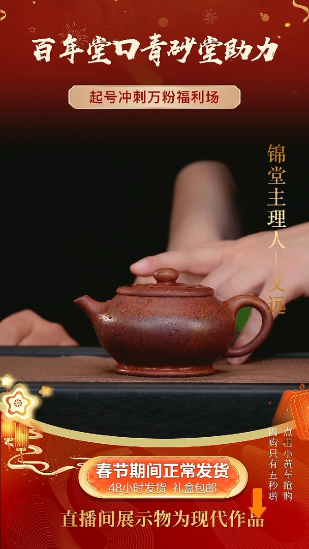 【闪购商品】紫砂茶壶青砂堂手工紫砂