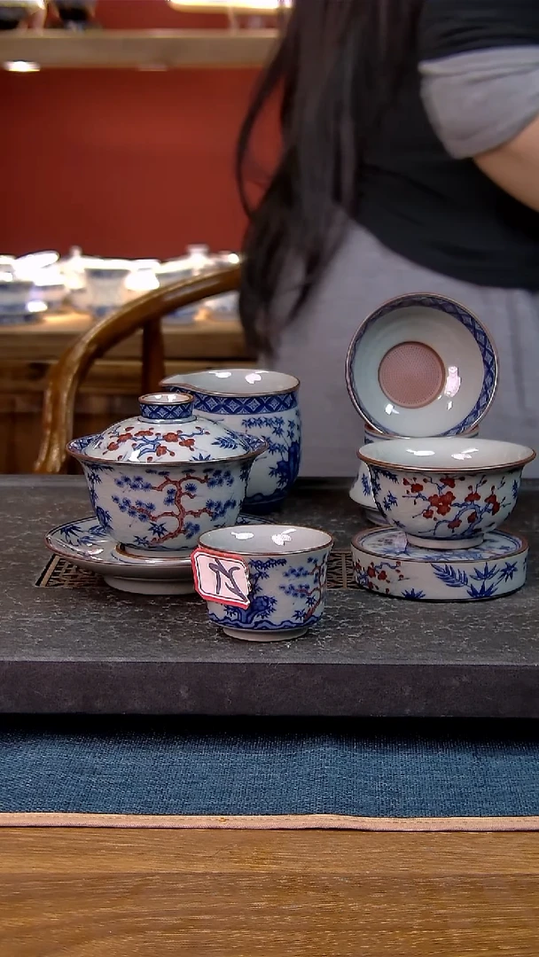 简装家用款7件套 老陶泥开片纹陶瓷茶具