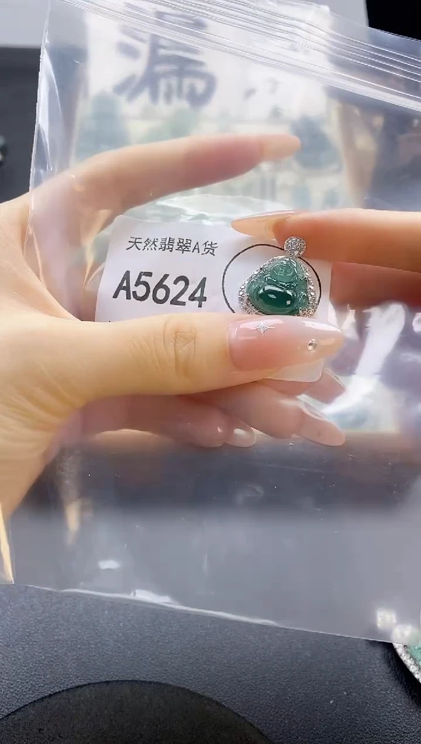 翡翠未镶嵌吊坠(赠链)天然翡翠A货