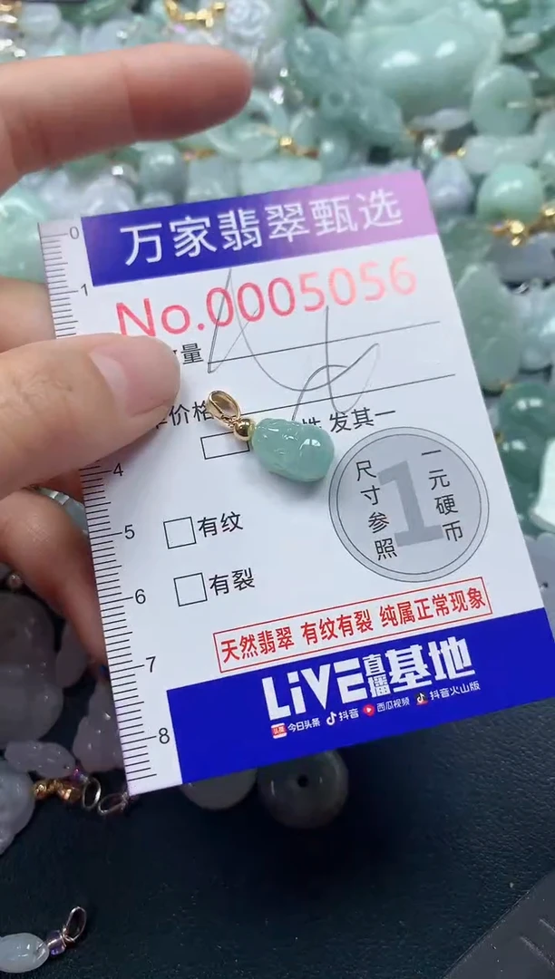 吊坠(不含链)未镶嵌翡翠5056