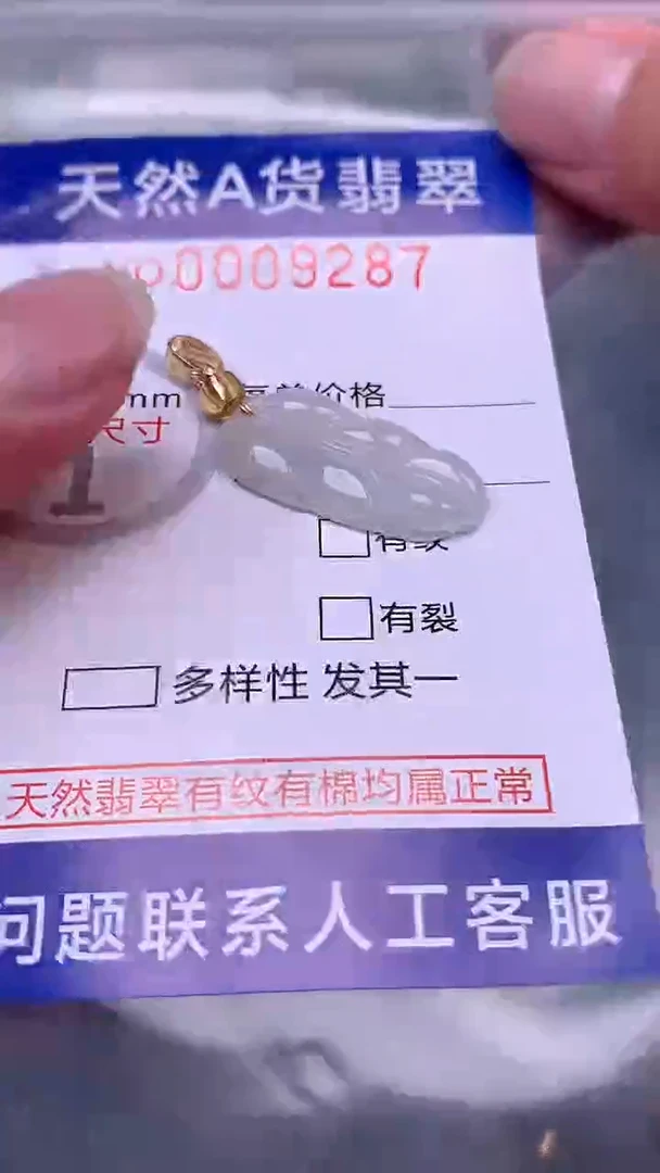 翡翠未镶嵌吊坠(不含链)1
