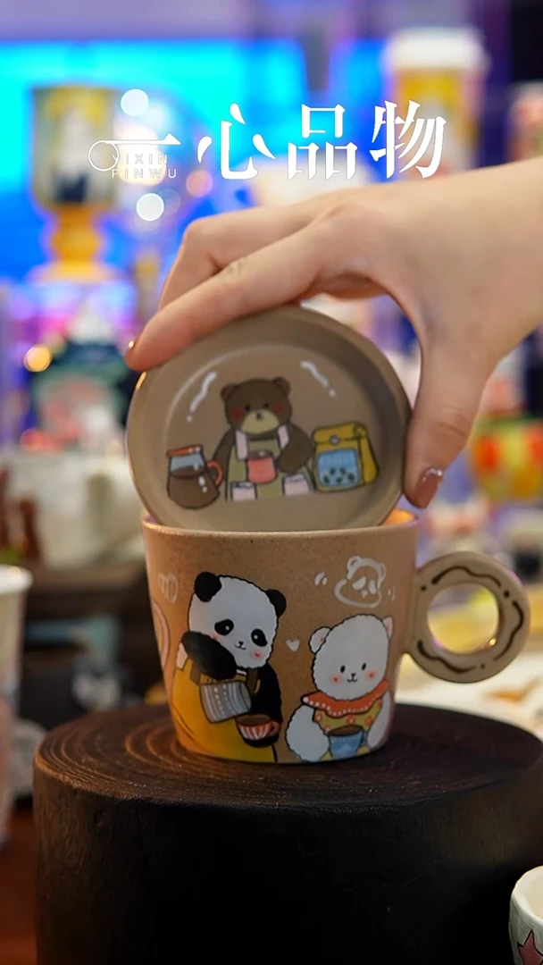 杯子瓷A314景德镇手工手绘杯子摆件