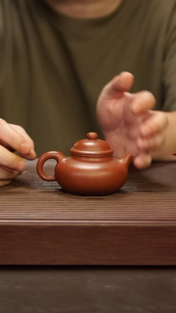 茶壶紫砂超**?【润石堂】精品 老朱泥