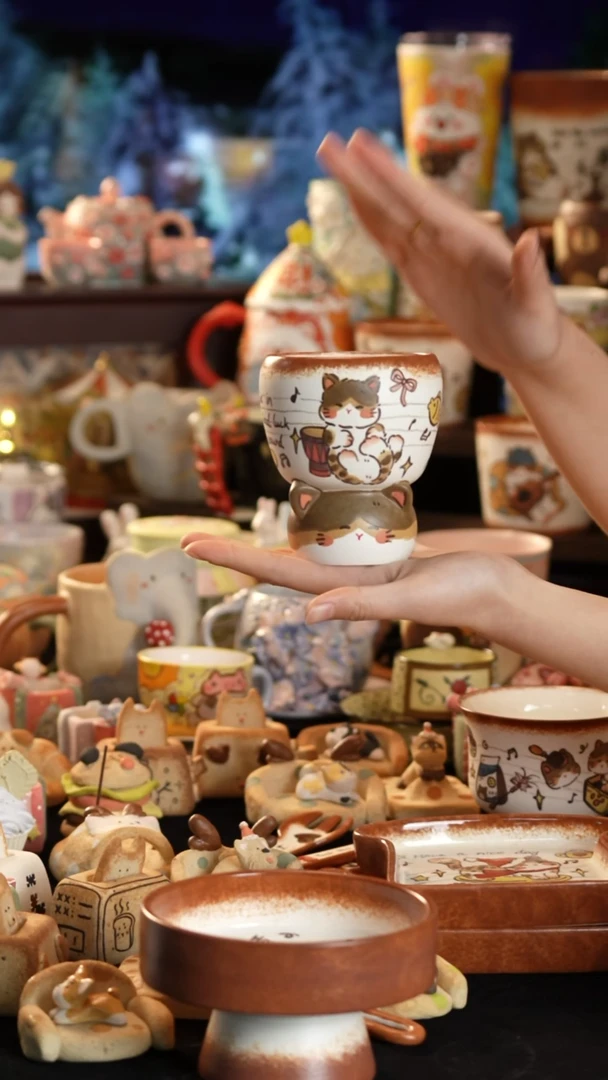 其他陶景德镇釉下彩手绘设计师款陶瓷