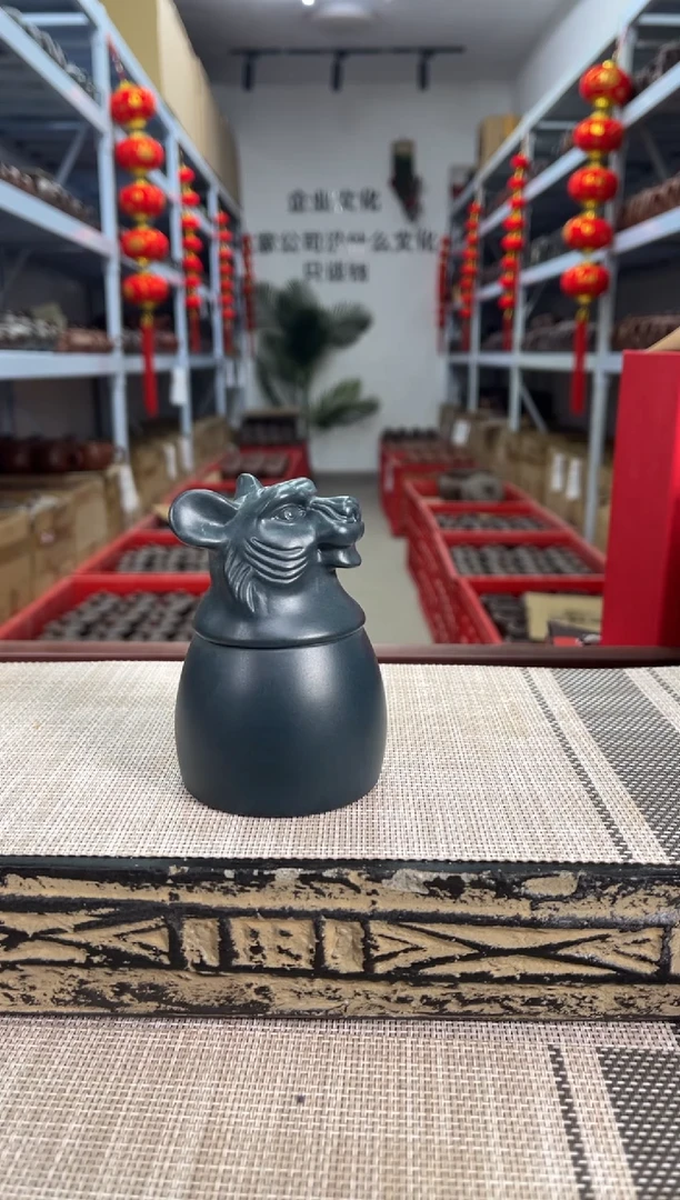 【闪购商品】紫砂茶杯粉浆虎杯泡沫装