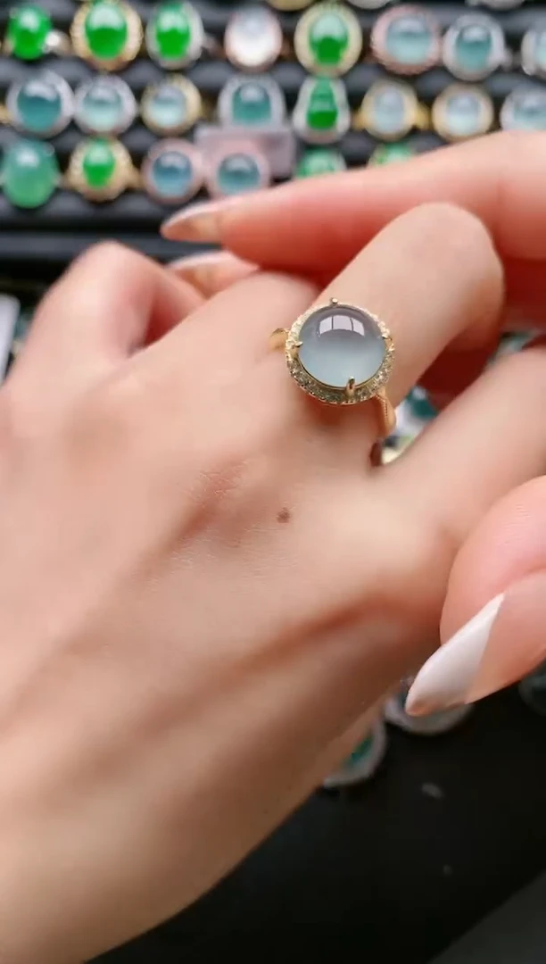 【闪购商品】翡翠戒指银S925镶嵌1111111