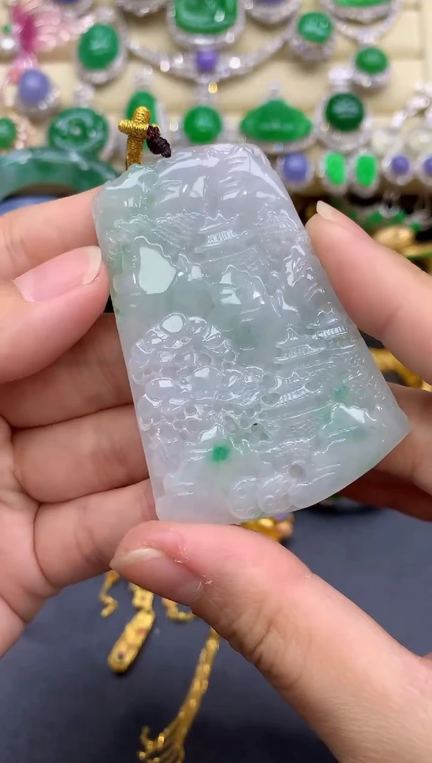 颈饰未镶嵌翡翠344-中国好珍宝
