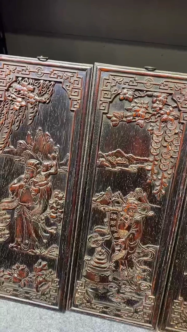 木紫檀雕刻一物一拍
