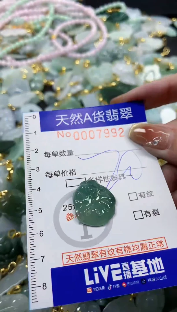 颈饰未镶嵌翡翠天然A货翡翠