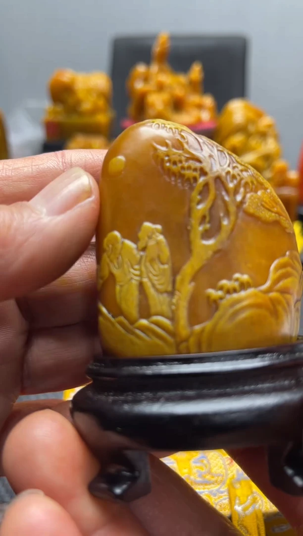 寿山石印石丁*哥精品印章43