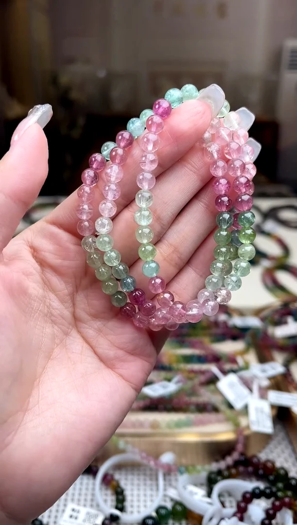 【闪购商品】碧玺/未镶嵌5mm+碧玺多圈多样性发货