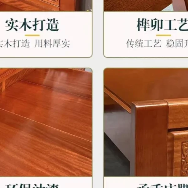 【金雀报喜】雕花古典实木床全榫卯结构简约中式主卧次卧双人床婚床