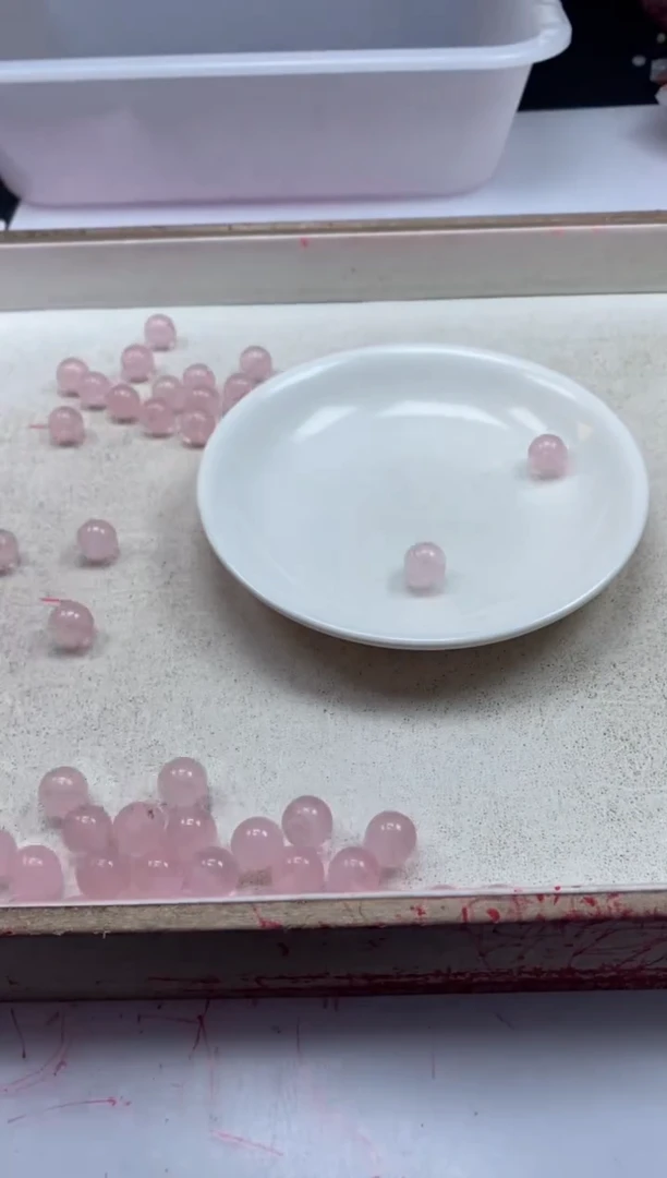 【闪购商品】水晶颈饰未镶嵌w932粉水晶10mm*20颗