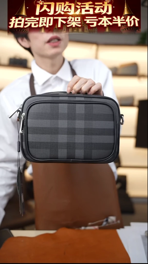 头层牛皮男手工牛皮男包