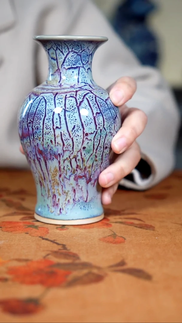 原产地钧瓷茶器摆件