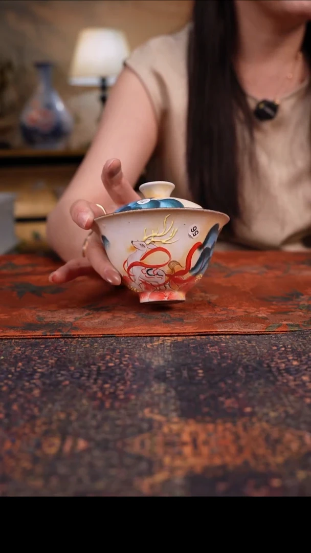 杯景德镇陶瓷杯碗柴烧多人