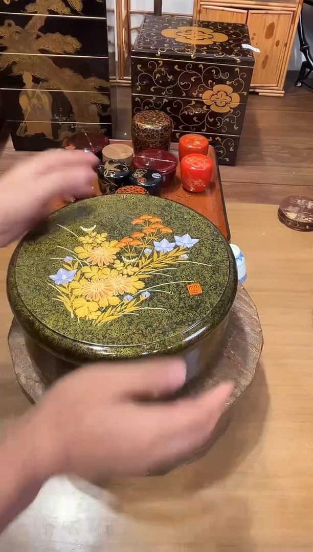 菠萝漆 金莳绘茶仓