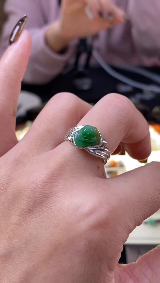 颈饰银S925镶嵌翡翠19081