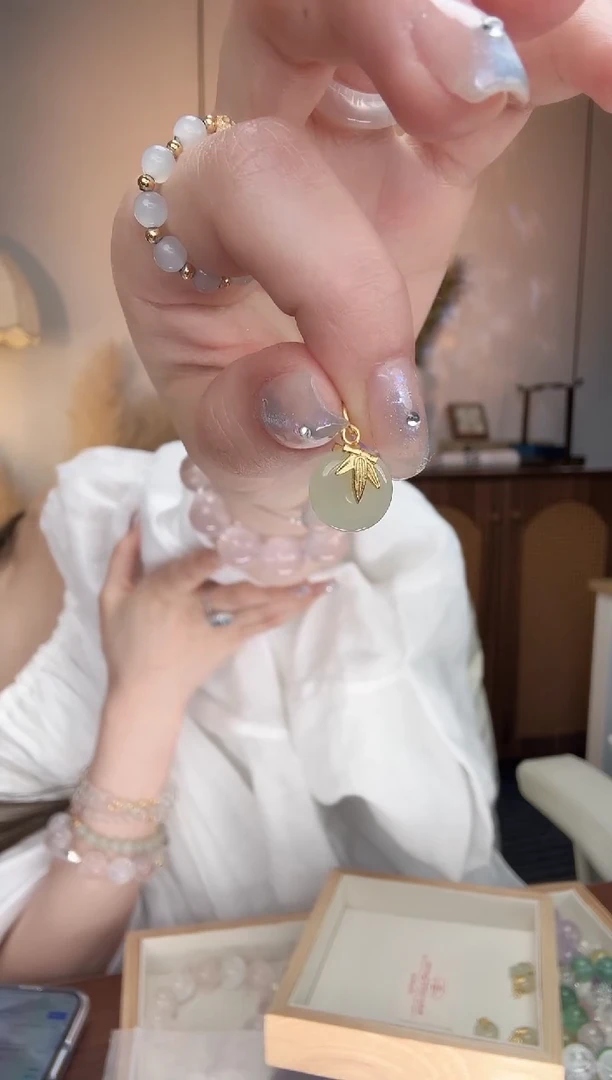 和田玉银S925镶嵌吊坠(不含链)2拍一发一