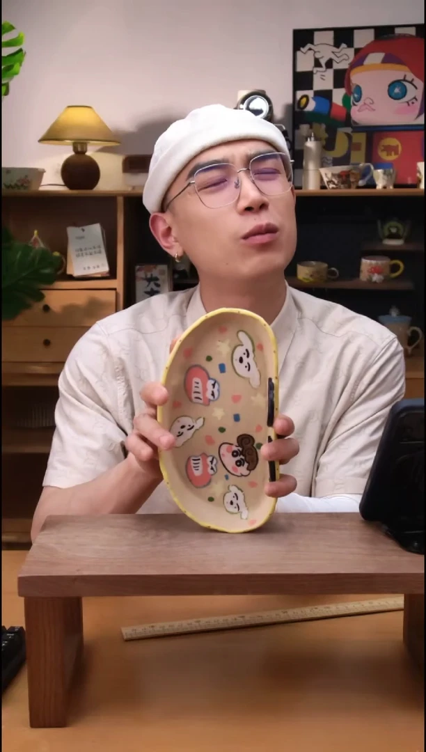 摆件景德镇可爱设计师款陶瓷