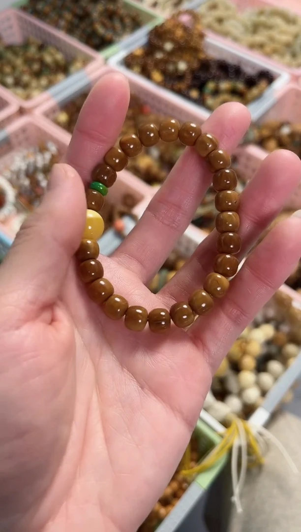 【闪购商品】石英质玉（黄龙玉）手串未镶嵌库克搭黄龙玉