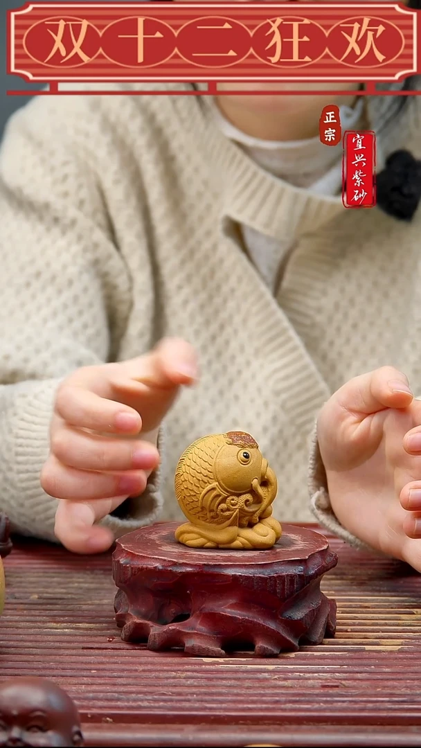 紫砂宜兴紫砂茶宠摆件
