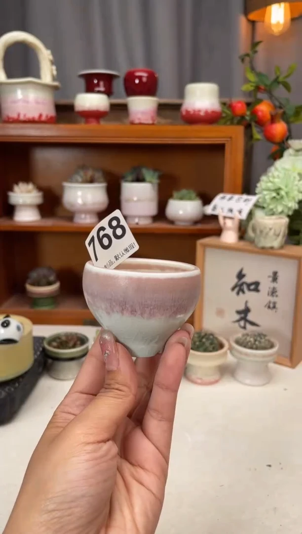 瓷片768知木小芳花盆