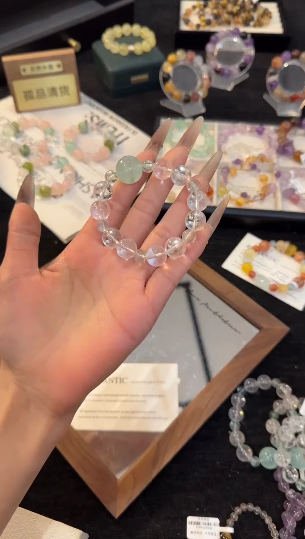 合金手链水晶白阿赛手链x3326