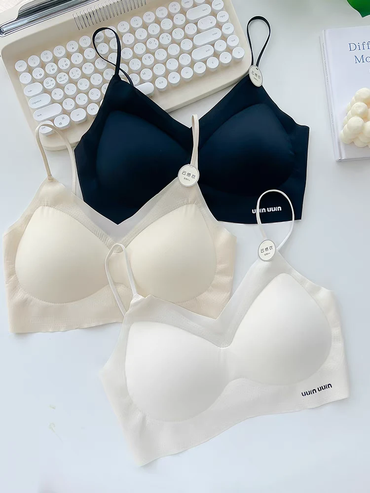 （拍一发三）细肩带运动舒适女士聚拢薄款无痕美背