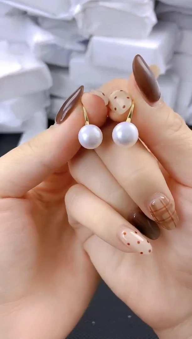 未镶嵌耳饰淡水珍珠ed1032