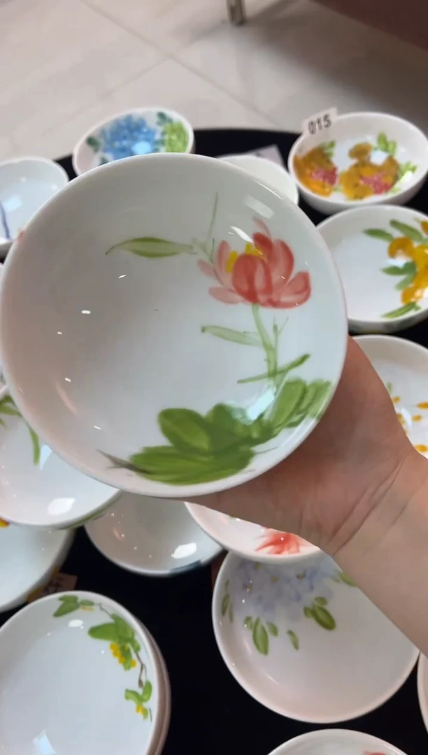 陶瓷景德镇高温釉中彩陶瓷餐具-仙女盏