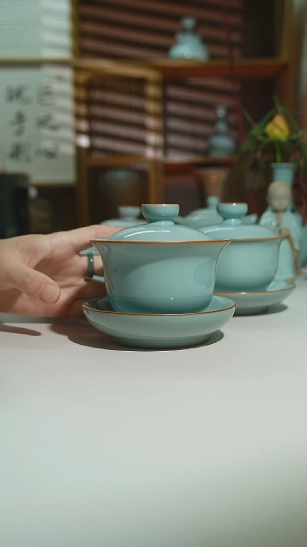 天青运圈元宝盖碗二级0009