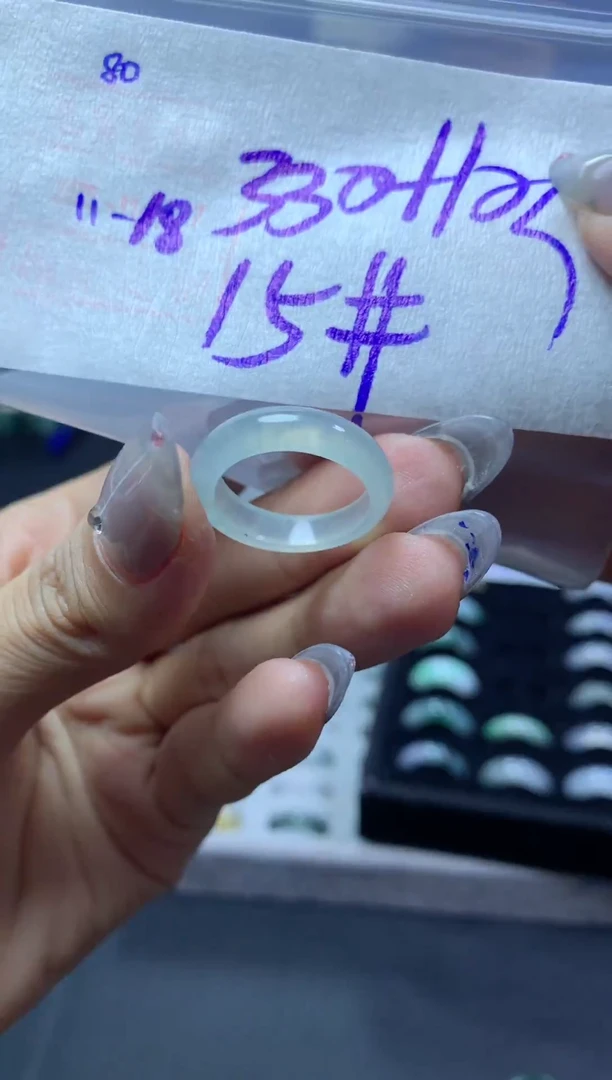 未镶嵌定制翡翠80翡翠15*340元毛货需精抛光