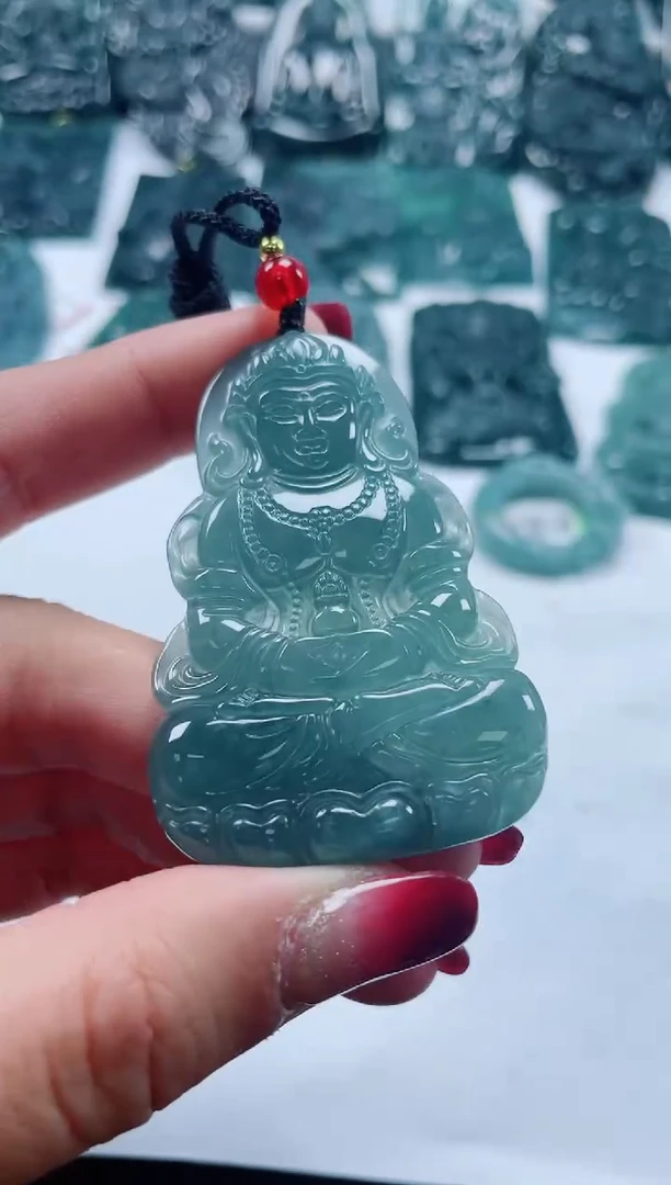 【闪购商品】翡翠颈饰未镶嵌多样性发货一件发货-度母观音