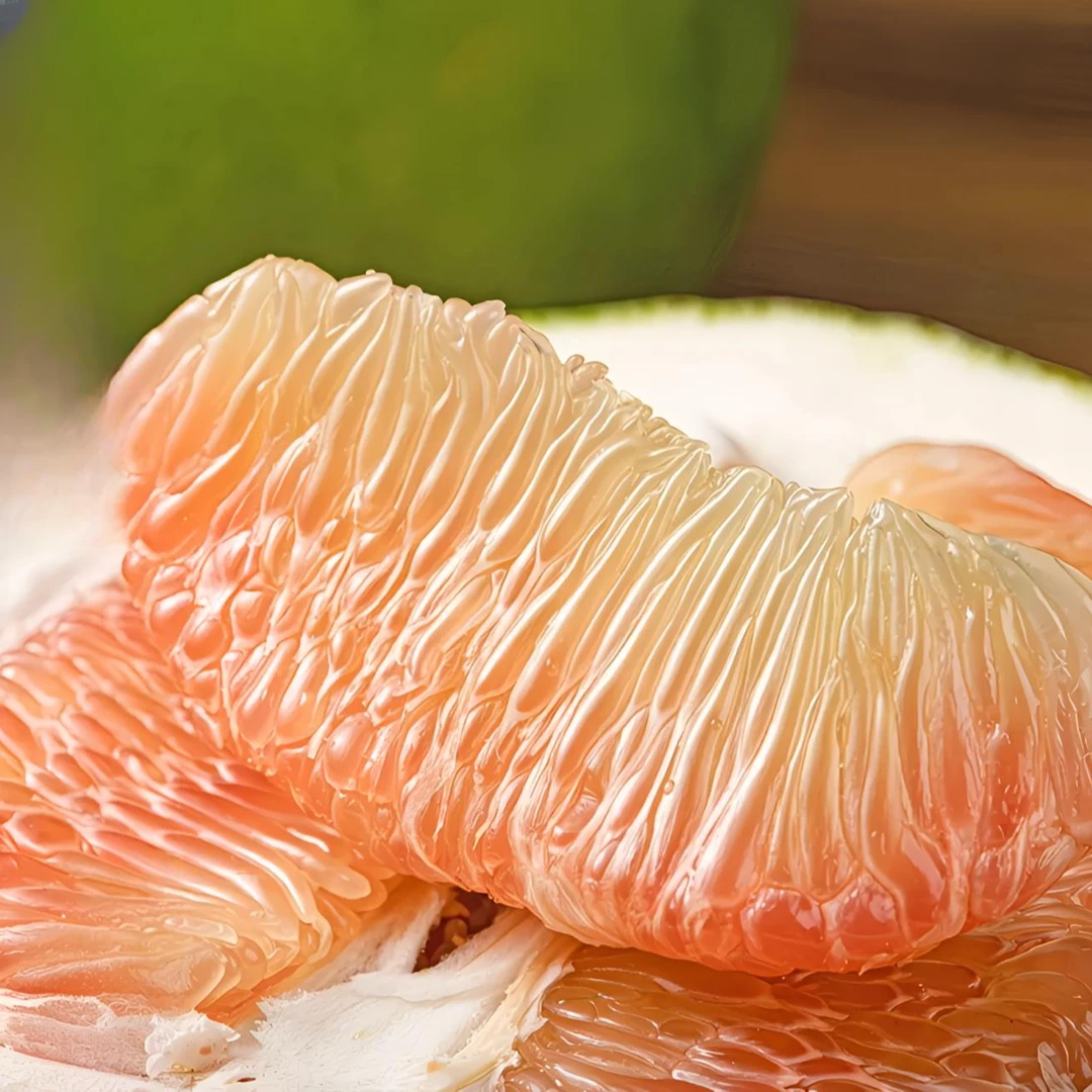 泰国翡翠红心柚子青皮红肉现摘新鲜水果