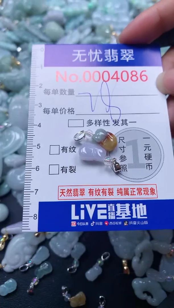 颈饰未镶嵌翡翠4086