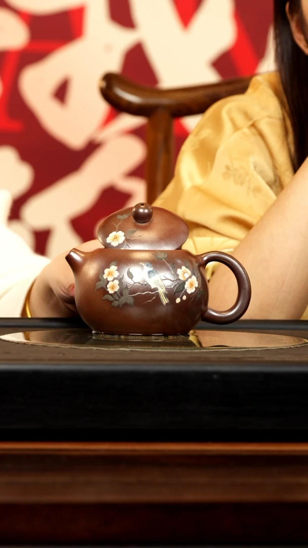 【闪购商品】紫砂茶壶GJY 柴烧 西施  500cc