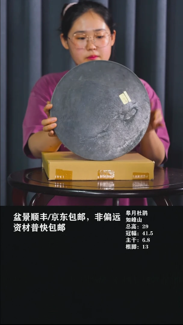 无花朵八木光类石质转台30cm