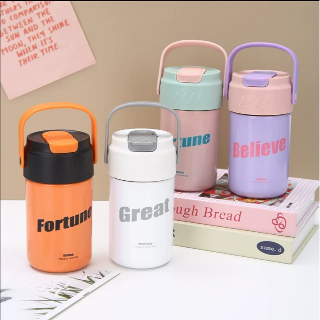 吸管杯茶叶分离水杯高颜值吸管便携咖啡杯子带盖随身杯透明大容量