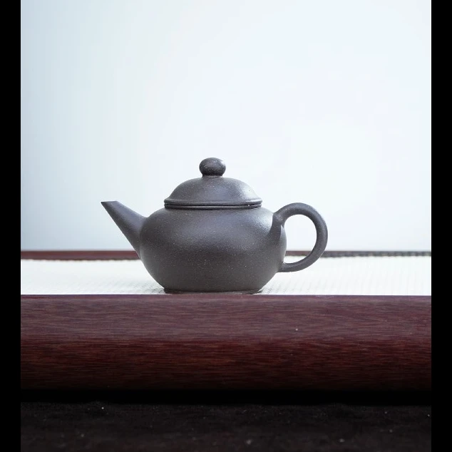 【三时紫砂紫砂壶】零添加大水潭天青泥水平140cc